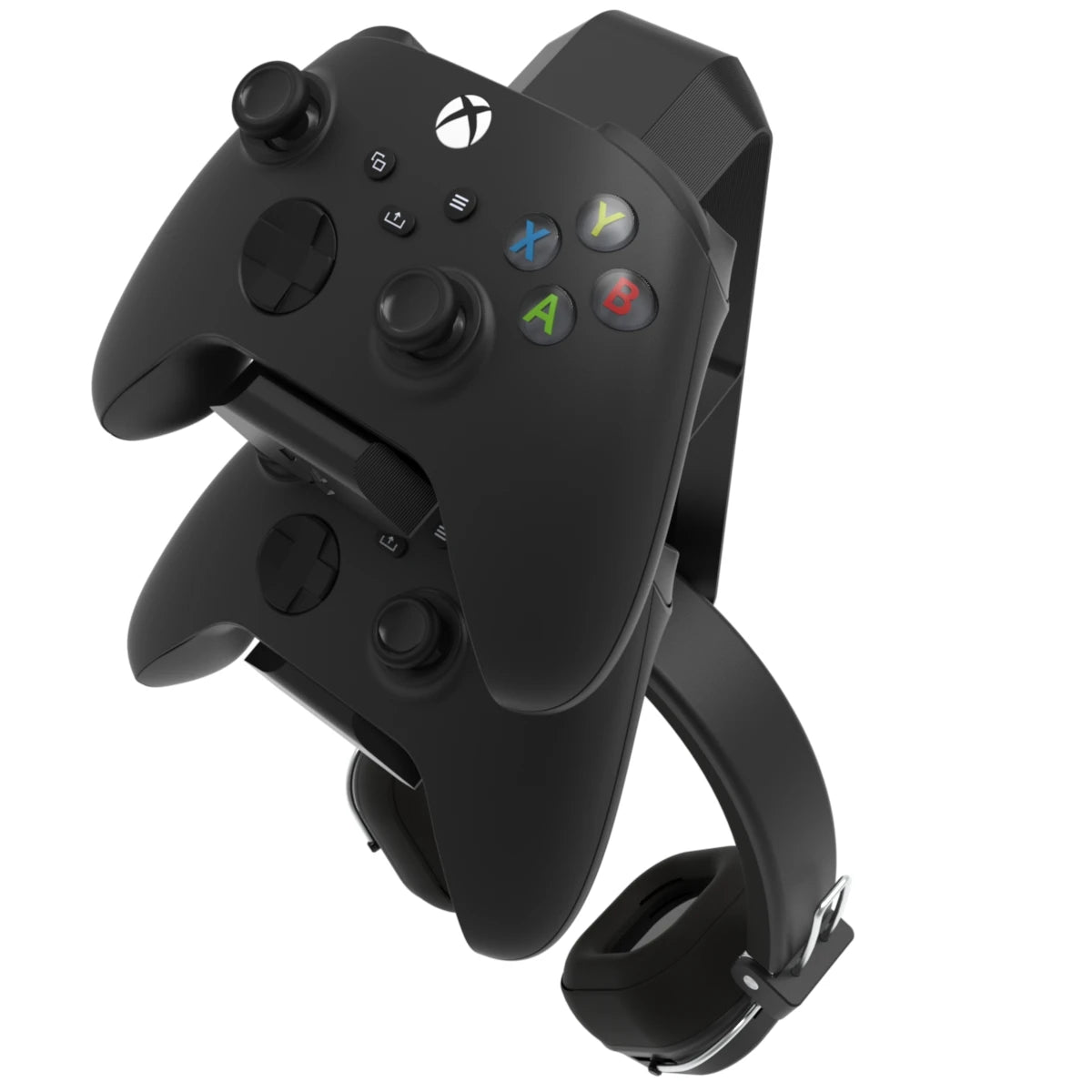 Suporte de Parede Duo – Headset + 2 Controles (Xbox/PlayStation/PC)